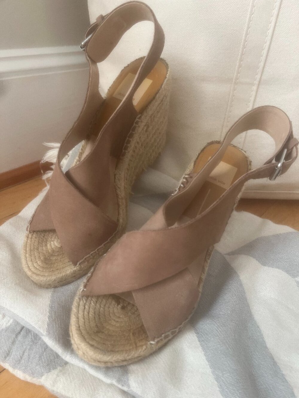 Dolce Vita Women's Espadrille Tan Wedge Sandals - Picture 2 of 7